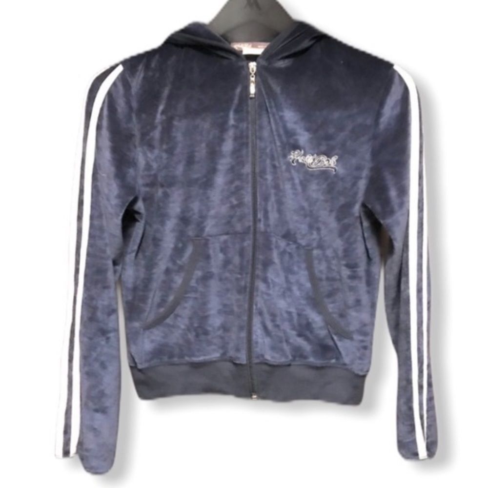 Hale Bob Velour Hooded Track Jacket